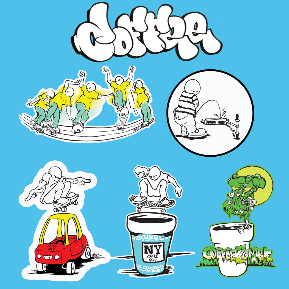 THE Coffeeguy sticker pack #1