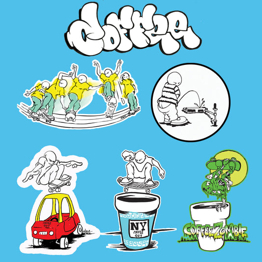 THE Coffeeguy sticker pack #1