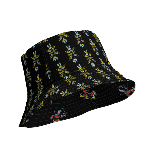 DOUBLE TROUBLE Reversible bucket hat